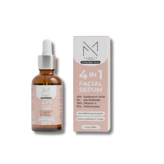 Mamkay London 4-in-1 Facial Serum – Hyaluronic Acid, Niacinamide, Vitamin C & Glutathione