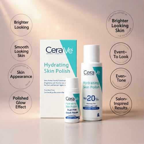 CeraVe Hydrating Skin Polish Set Organic & Paraben Free